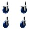 Service Caster 5'' SS Solid Poly Swivel 1'' Expanding Stem Caster Set 2 Total Lock Brakes, 4PK SCC-SSEXTTL20S514-SPUS-2-S-2-1 - alternate 1